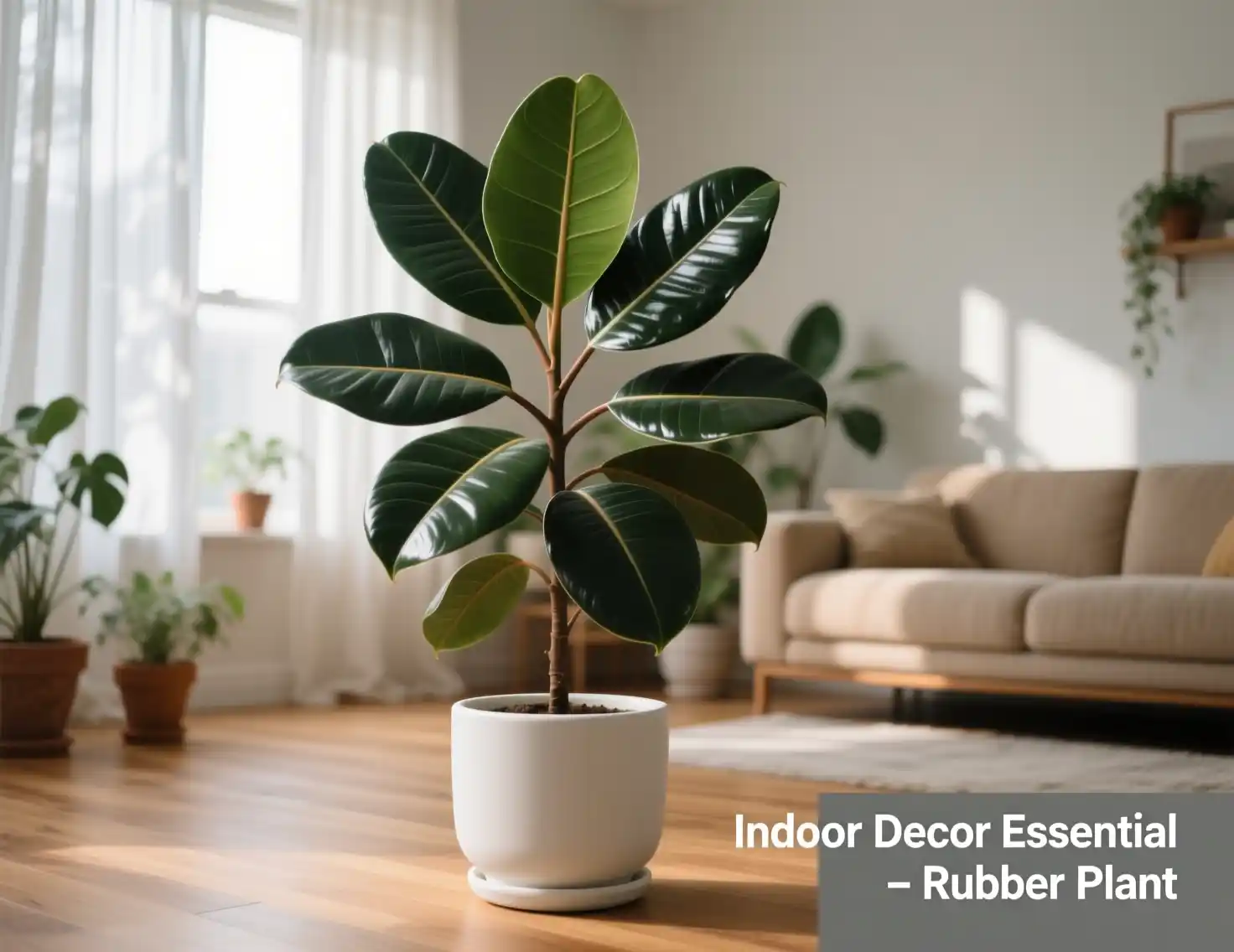 Rubber Plant Indoor Decor
