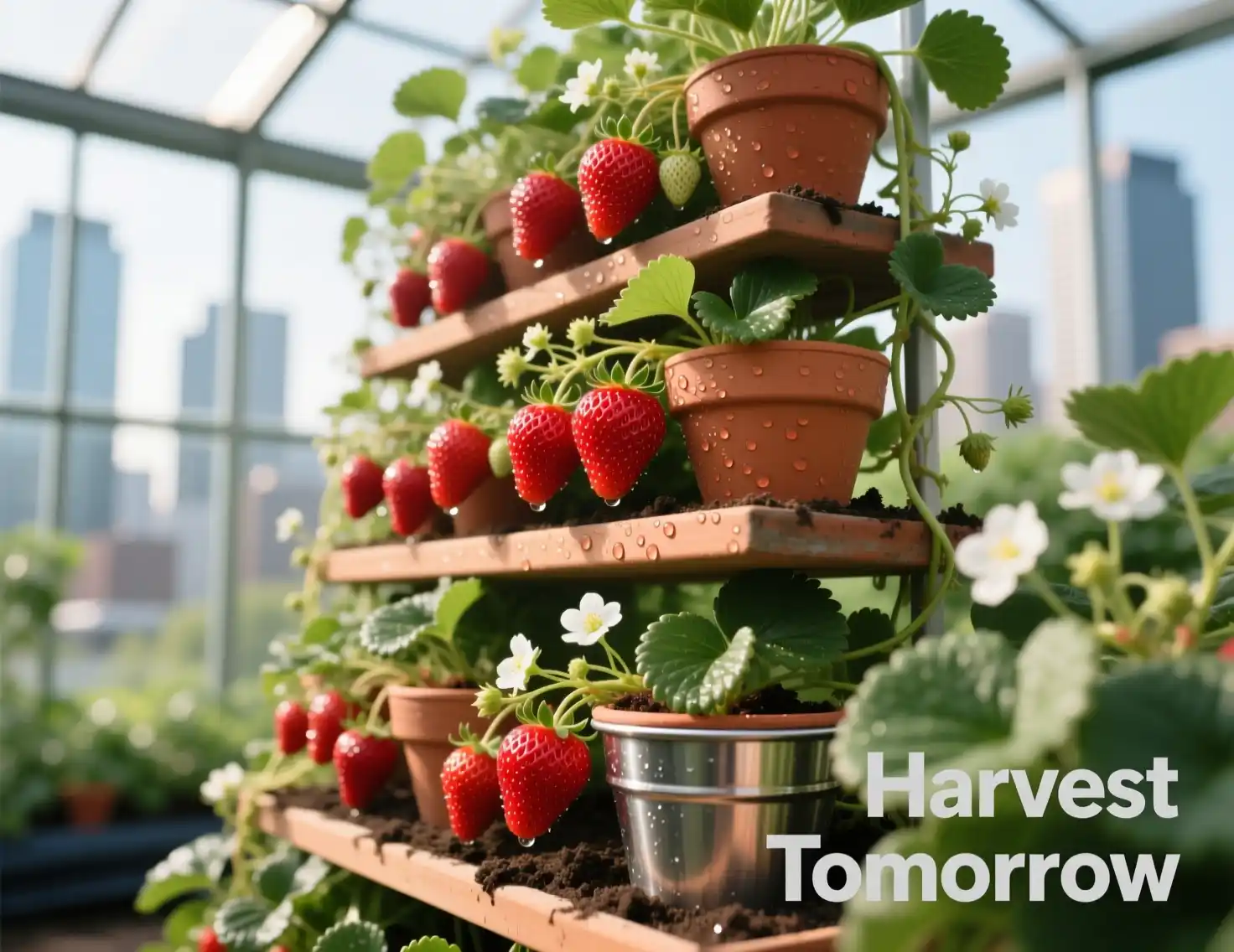 Vertical Strawberry Garden