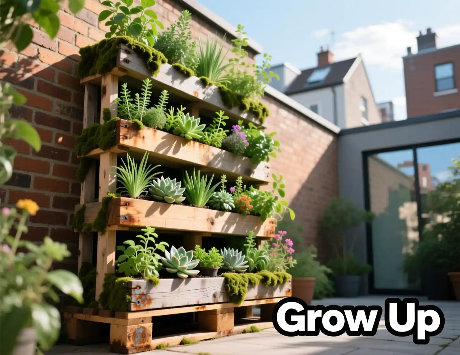Vertical Pallet Garden