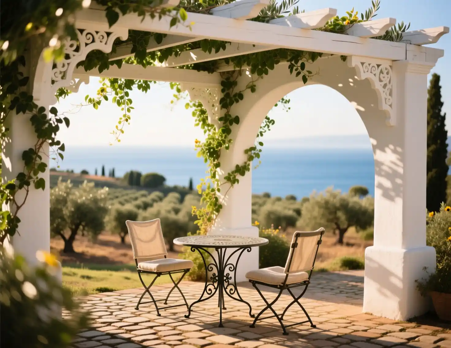 White Pergola