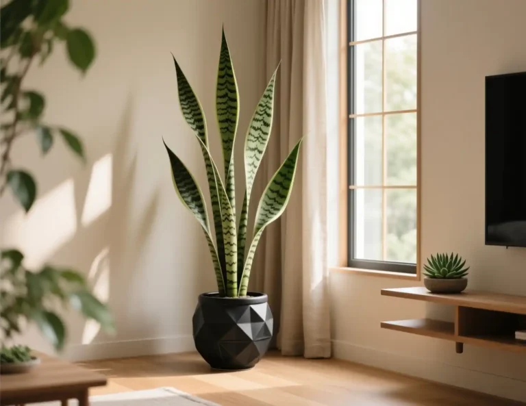 Snake Plant Decor