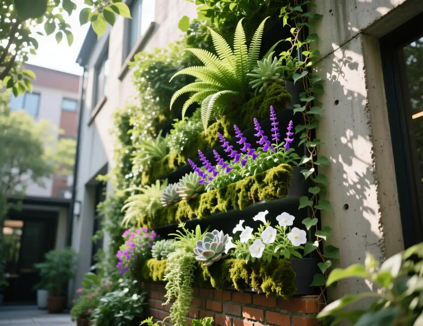Vertical Garden Wall Outdoors Ideas
