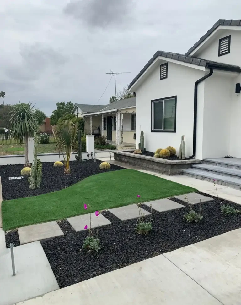 Black Lava Rock Landscaping